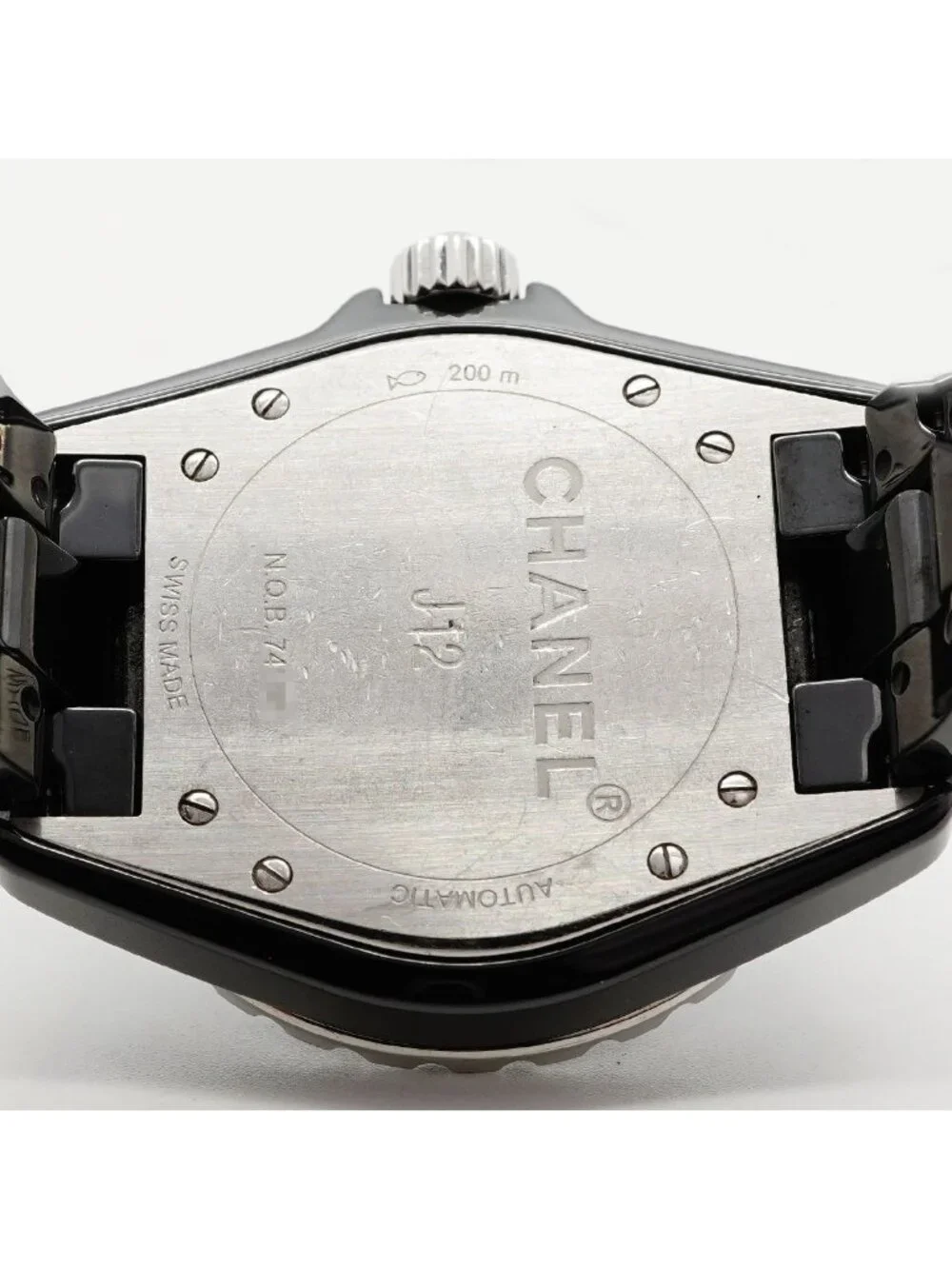 Chanel Diamond Black Dial Watch